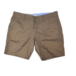 Toad & Co brown shorts 6 , cotton, preppy, coastal
